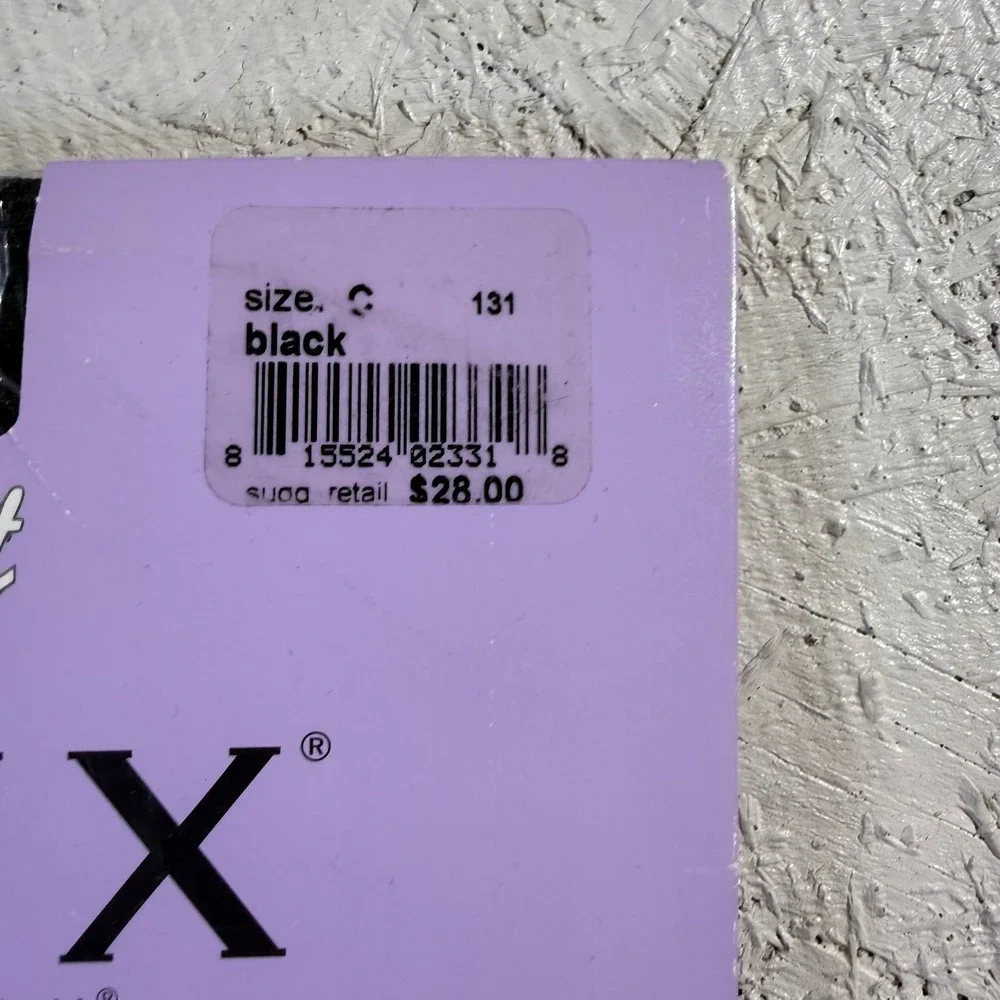 Spanx All The Way Up High Waist Pantyhose Size C Black Shaping Hosiery NWT